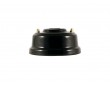 Розетка телефонная RJ 11 фарфоровая, цвет nero (черный), золотистая фурнитура