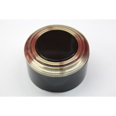 Пластиковая распаячная коробка (черная заглушка, бронзовая рамка, черный стакан)