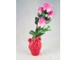 Фарфоровая ваза "Сердце", красная, 11 см, TM LEANZA